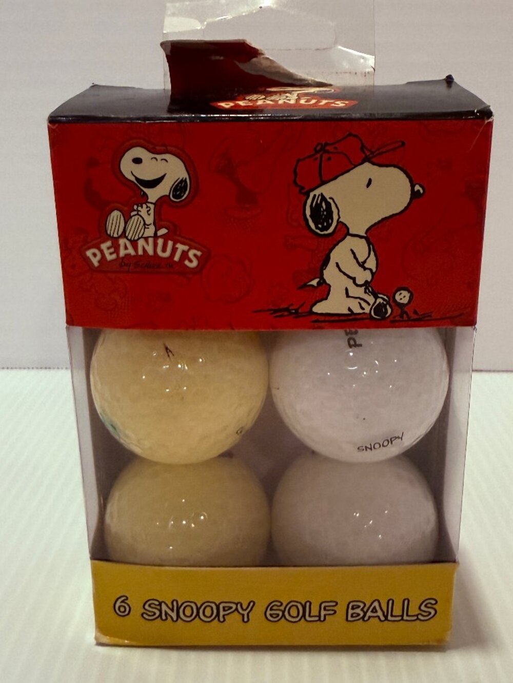 Peanuts Snoopy's Tee Time 6 Golf Balls New Open Box